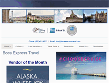 Tablet Screenshot of bocaexpresstravel.com